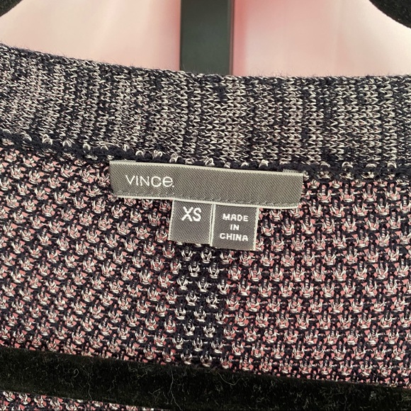 Vince Metallic Knit Cardigan Sweater, sz XS - Picture 2 of 7
